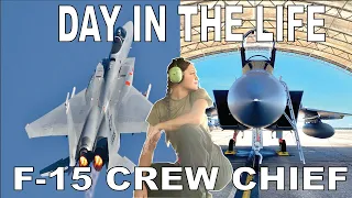 Day in the life of an F-15 Crew Chief // United States Air Force/ Maintainer/ Best Air Force Jobs