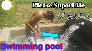 Dehati swimming pool swimming pool desi swimming pool tubewell village life swimming pool