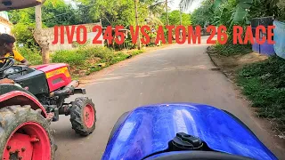 mahindra jivo #245di #vs farmtrac atom #26 #race performance