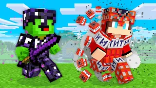 JJ TNT ARMOR vs Mikey OBSIDIAN ARMOR Speedrunner vs Hunter in Minecraft (Maizen)