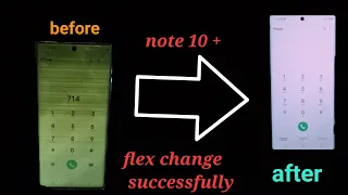 note10 plus green lcd repair by flex change |  note10plus green screen fix | yellow tint repair