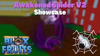 FULL Awakened Spider V2 Showcase + Combo | Blox Fruits