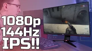 1080p 144hz IPS?? AOC 24G2U Review