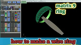 make a wire ring in matrix 9/gemvision ring tutorial