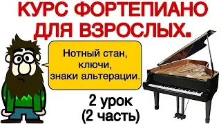 2 урок: «Основные знания» (2 часть). Онлайн-уроки фортепиано для взрослых. «Pro Piano»