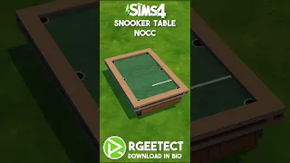 Snooker Table Sims 4 NOCC Sims 4 Stop Motion #sims4buildingideas #sims4stopmotion #sims4shorts