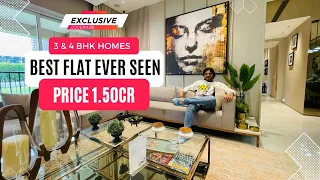 Luxury 3 & 4 BHK Homes | Sample Flat |  Big Carpet Sizes | Raheja Stellar Pune | Rhk Vlogs Official