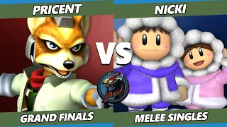 Valhalla IV GRAND FINALS - Nicki (Ice Climbers) Vs. Pricent (Fox) Smash Melee - SSBM