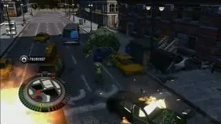 The Incredible Hulk Xbox 360 Gameplay - Jumping the Streets