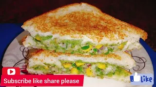 चीज कॉर्न सैंडविच रेसिपी l quick and easy cheese corn sandwich recipe l