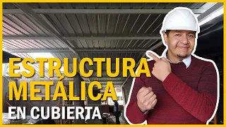 CUBIERTA de ESTRUCTURA METÁLICA de DOS AGUAS | Cómo construir: Materiales, Equipos y Rubros