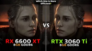 RX 6600 XT vs RTX 3060 Ti - Test In 10 Games at 1440P🔥 | Which One is More Efficient?