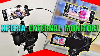 XPERIA 1 V: External Monitor Mode Tour! Record Your Camera on Your Phone!