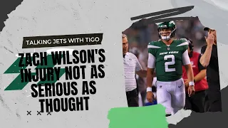 Zach Wilson's Injury not as serious as thought!