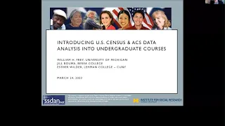Using Census and ACS Data in Undergraduate Courses - Part  2 - 3/2023
