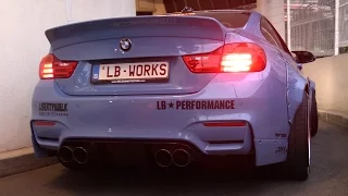 Liberty Walk BMW M4 F82 w/ Custom Exhaust - Start, Revs & Accelerations!