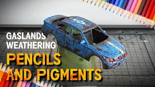 Gaslands Weathering: How to Use Colored Pencils and Pigments