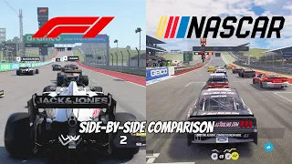 NASCAR and Formula 1 on Circuit of the Americas Race | Side-by-Side Comparison