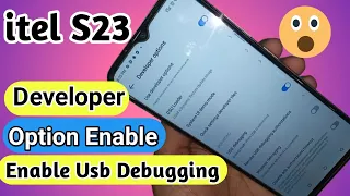 How to enable developer option in itel S23