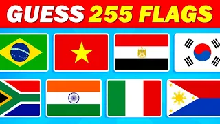 Guess the Flag Quiz | Can you Guess 255 Flags? 🌎🎯🤔 Ultimate Flag Quiz