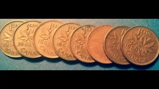 Canada Pennies To Look For: 1960s