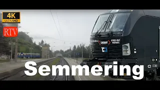 Führerstandsmitfahrt / Semmering im Regen /  08.06.2023