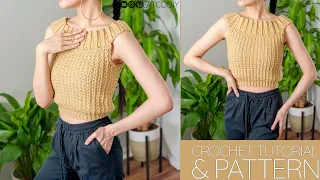 How to Crochet: Off the Shoulder Top | Pattern & Tutorial DIY