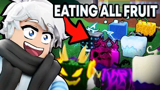 Eating EVERY DEVIL FRUIT In Blox Fruits (Roblox)