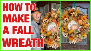Fall Decorating 2023 / Making A Fall Wreath From Scratch  / Fall Wreath Ideas 2023