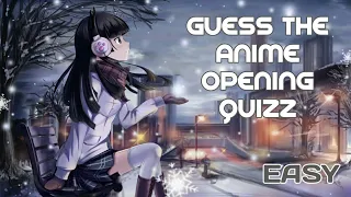 Anime Opening Quiz - 30 Openings [EASY]