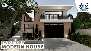 Two Story Modern House | House Flipper | Farm DLC House From Scratch | Speed Build