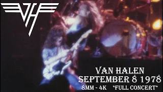 Van Halen *FULL SHOW* 1978 September 8.  8mm - 4k