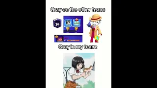 Gray in my team 😒#shorts #brawl #brawlstars #lily #newbrawler#edgar #mutation #memes #Draco #gray