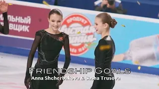 Sasha Trusova & Anna Shcherbakova - Friendship Goals | Fan Imagined Dialogues