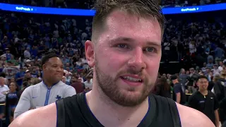 Luka Doncic reacts to make the Western Conference Finals after beating OKC in Game 6 | NBA on ESPN
