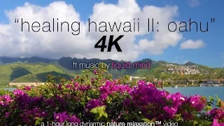 1HR 4K RELAXATION: "Healing Hawaii II: Oahu" ft Music by LIQUID MIND