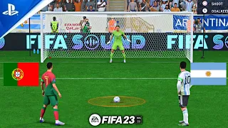 FIFA 23 ! PORTUGAL VS ARGENTINA ! RONALDO VS MESSI I PENALTY SHOOTOUT ! FIFA WORLD CUP FINALS