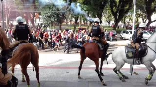 Atletico Paranaense fans on the march!