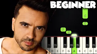 Despacito - Luis Fonsi | BEGINNER PIANO TUTORIAL + SHEET MUSIC by Betacustic