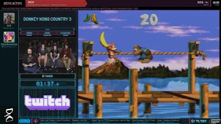 Donkey Kong Country 3 en 1:55:26 (103%) [AGDQ20]