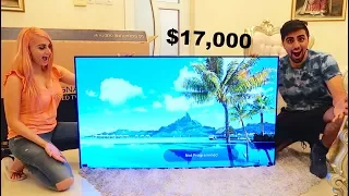 MY NEW $17,000 LG SIGNATURE OLED TV W !!!