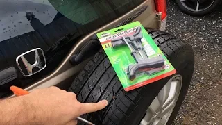 REAL-TIME Repair- Slime Tire Plug Kit - I've Never done this before!