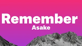 Asake - Remember (Lyrics)