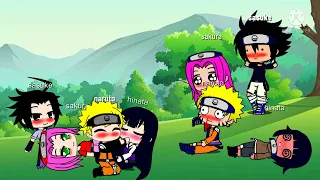 past team 7-kakashi+hinata react to thier future selves(naruhina & sasusaku)