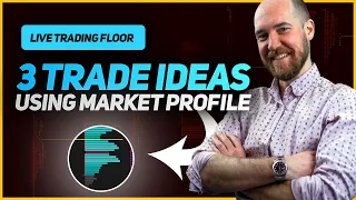 3 Trade Ideas Using Market Profile [Live Trading Floor]