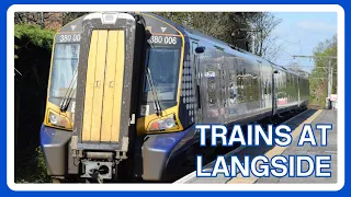 TRAINS at LANGSIDE railway station