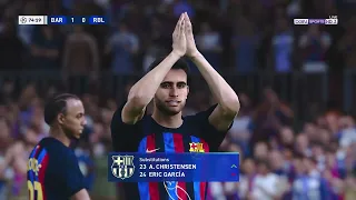 Pes 2023 Champions league Modded Gameplay Barcelona vs RB Liepzig