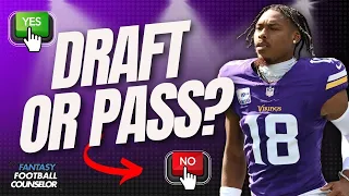 Draft or Pass: Are these Top Fantasy WRs Worth Your Time?