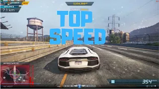 NFS most wanted 2012 aventador gameplay & top speed