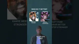 Who Did It Better? Kanye West “Stronger” Or Daft Punk? #shorts #kanyewest #daftpunk #sample #samples